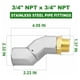 thumbnail image 4 of 2X Conector Giratorio 360 Giratorio de Manguera de Combustible para Boquilla de Combustible Giratorio de Avión de Combustible de Avión Múltiple 3/4 Pulgadas, 4 of 5