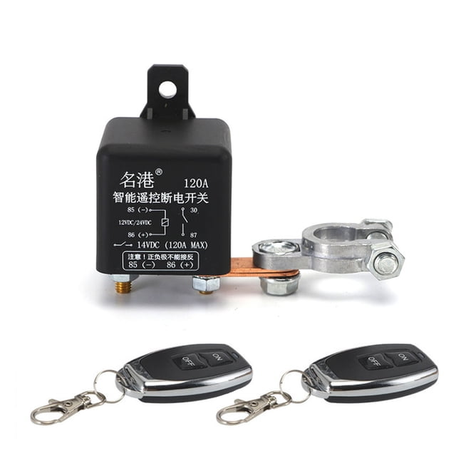 Car Auto Universal Wireless Remotes Control Battery Switch Intelligent Switch Relay Car Battery Disconnect Cut Off Isolator Switch