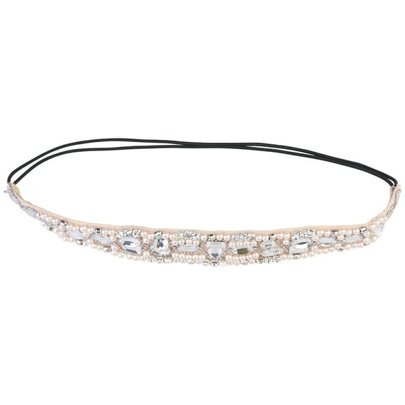 Handmade Rhinestone Crystal Bohemia Stylish Crystal Beaded Elastic Fashion Headband Wedding Headdress