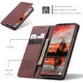 thumbnail image 4 of CaseMe Leather for Samsung Galaxy A33 5G Case, Flip Wallet Leather Case with Card Holder Magnetic Closure Shockproof Kickstand Protective Phone Cases Cover for Samsung Galaxy A33 5G 6.4-inch,Wine Red, 4 of 11