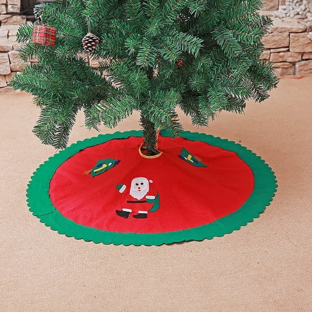 Alfombrilla de pie de elfo para árbol de Navidad: la falda del árbol está hecha de un material excelente, que es agradable para el uso duradero Faldas de árbol: se pueden colocar debajo del