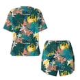 thumbnail image 5 of Kdxio Hawaiian Style Print Pajamas Sets for Women Short-Sleeved Pjs with Lounge Shorts Two Piece Sleepwear S-4XL, 5 of 9