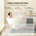 thumbnail image 6 of Mizudo Comfortech Classic CS120 Natural Gas Tankless Water Heater 120,000 BTU, Up to 5.2 GPM Instant Hot Water Heater NG, Indoor Installation, CSA Certified, White, 6 of 13