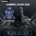 thumbnail image 6 of Soontrans Gaming Chair with Massage, High Back Computer Gamer Chair for Adults and s, Ergonomic Game Chair with Adjustable Headrest and Lumbar Support (Blue), 6 of 6