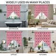thumbnail image 3 of Pink Spring Butterfly Swag Valances for Windows, Kitchen Window Curtains Over Sink, Black Bow Knot Window Treatment Curtains for Living Room/Bedroom Curtains 2 Panel Sets 36"x45", 3 of 8