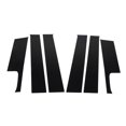 thumbnail image 1 of B Pillar Posts Trim, 6Pcs Firm Glossy Black High Temperature Resistance Side Window Decal Strip  for Vehicle, 1 of 8