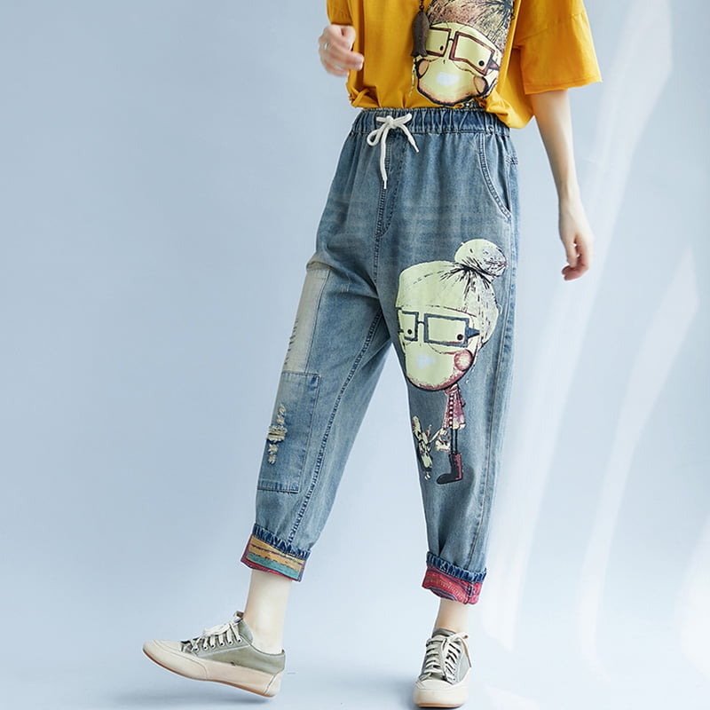 loose pants denim
