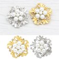 thumbnail image 4 of Sonducket Broche de aleación para mujer, diamantes de imitación, cristal, boda, fiesta, vacaciones, cumpleaños, traje, corbata, sombreros, bufanda, Ropa, zapatos y accesorios Miscelánea Oro Sonducket AP014929-01, 4 of 6