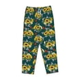 thumbnail image 6 of Uemuo Sunflowers Pattern Women's Wide Leg Palazzo Lounge Pants with Pockets Light Weight Loose Comfy Casual Pajama Pants-Small, 6 of 9