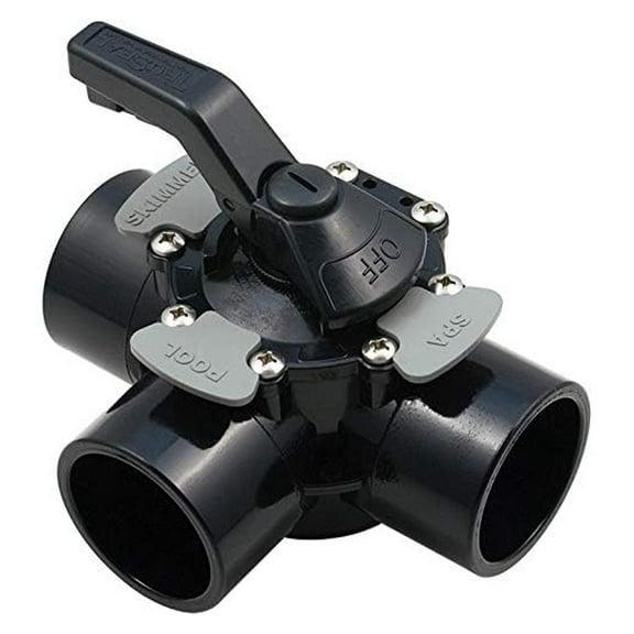 Plastics TruSeal 3-Way Pool Diverter Valve - 1.5" or 2" PVC - CPVC Construction - 600-7200-CPVC - Swimming Pool Equipment Replacement Part