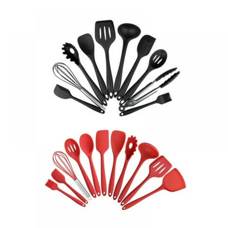 

Clearance! Silicone Kitchenware 10-piece Set Non-stick Silicone Kitchenware Set Environmentally Friendly Cooking Tools 10-piece Set.