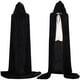thumbnail image 5 of Capa negra con capucha, capa de terciopelo, disfraz de vampiro para mujeres, hombres y adultos para carnaval, disfraz de cosplay de Halloween, 5 of 5