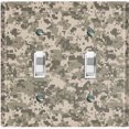 thumbnail image 1 of Metal Light Switch Plate Outlet Cover (ACU Camo - Double Toggle), 1 of 2