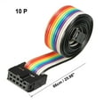 thumbnail image 2 of Unique Bargains IDC 10P Wire Flat Rainbow Ribbon Cable 66cm 2.54mm Pitch 1pcs, 2 of 4