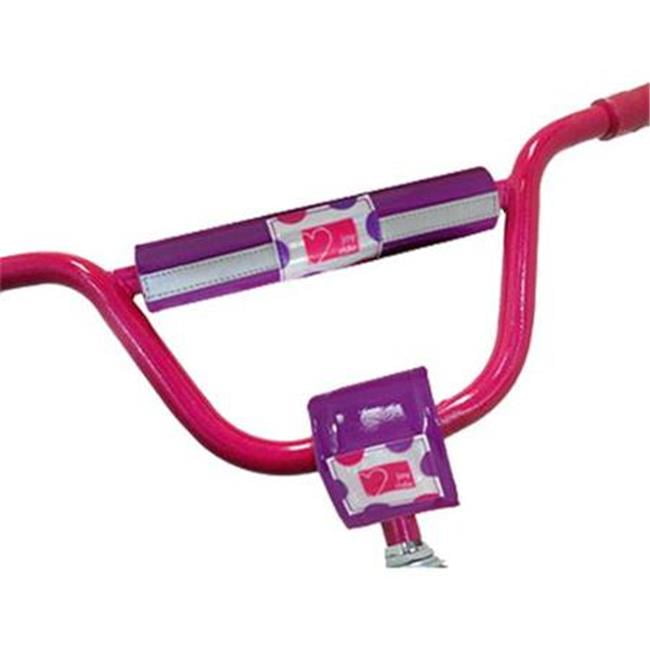 Joy Ride Bike Bumpers, Bicycle Stem And Handlebar Pads Purple Patent
