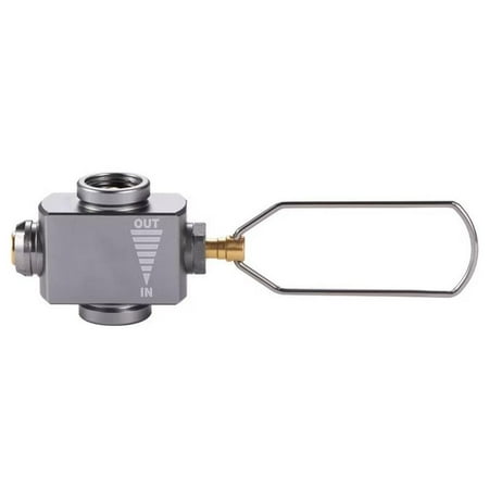 

Gas Canister Refill Adapter Portable Outdoor Gas Saver Valve Canister Shifter Camping Canister Vent Valve（1pc silver)