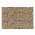thumbnail image 1 of Retro Cutting Board, Colorful Diamond Gemstone Shapes on a Pale Brown Background with White Polka Dots, Decorative Tempered Glass Cutting and Serving Board, Small Size, Multicolor, by Ambesonne, 1 of 1