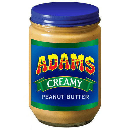 Adams 100% Natural Creamy Peanut Butter, 500g/17.5 oz
