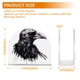thumbnail image 3 of Bird Head Black Napkin Holder for Table Clear Napkin Stand Paper Holder Acrylic Organizer Dispenser Napkins for Dinner Kitchen Restaurant Room, 3 of 8