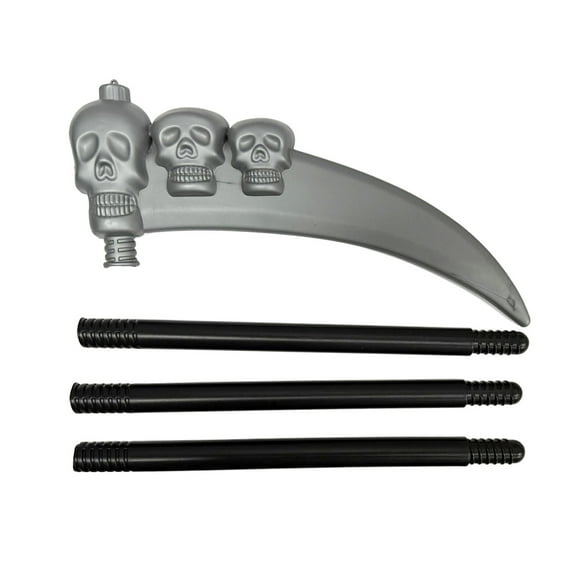 Grim Reapers Scythe Fake Grim Reapers Faux Scythes Blade Sickles Toy Halloween Cosplay Costume Detachable
