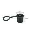 thumbnail image 2 of Unique Bargains Silicone BNC-B Anti-Dust Stopper Cap Cover for Female Jack Black 5 pcs, 2 of 2