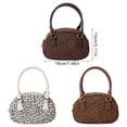 thumbnail image 3 of FENOHREFE Retro Leopard Print Square Handbag PU Leather Shoulder Bag Crossbody Purse for Casual Work and Daily Commutes, 3 of 8
