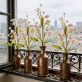 thumbnail image 5 of ERK 1Pcs Œuf de Pâques Floral Arrangement Maison Faux, 5 of 5