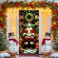 thumbnail image 4 of PuSpu Christmas Door Cover 35x72 Inch 1pc Multicolor Polyester Santa Claus Hanging Door Curtain Wall Tapestry Holiday Party Decoration Durable Festive Indoor Outdoor Decor, 4 of 6