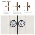 thumbnail image 4 of 4 Pcs Whale Knobs for Kitchen Cabinet Cupboard Dresser Bookcase Drawer Pulls Handles Round Home Decor, 4 of 5