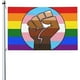 thumbnail image 1 of Bandera de bondad, paz, igualdad, amor, inclusión, esperanza y diversidad, de 90 x 150 cm, ideal para balcones y patios, ideal como pancarta decorativa para jardín., 1 of 3
