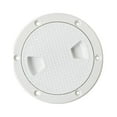 thumbnail image 4 of Couvercle de Trappe d'Accès Marin RV Blanc 4 Pouces Vis Plaque de Pont Extérieure 4 Pouces, 4 of 7