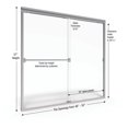 thumbnail image 5 of Basco Clch05a5257cl Classic 57" High X 52" Wide Bypass Framed Tub Door - Chrome, 5 of 6