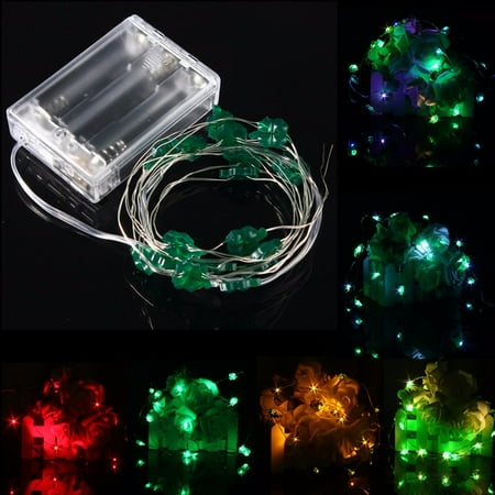 Chirstmas Deals 4.5V Waterproof IP67 2M 18 LED String Fairy Lights Battery For Chirstmas Xmas Lamps Party Wedding Curtain Lighting Battery Charge ()