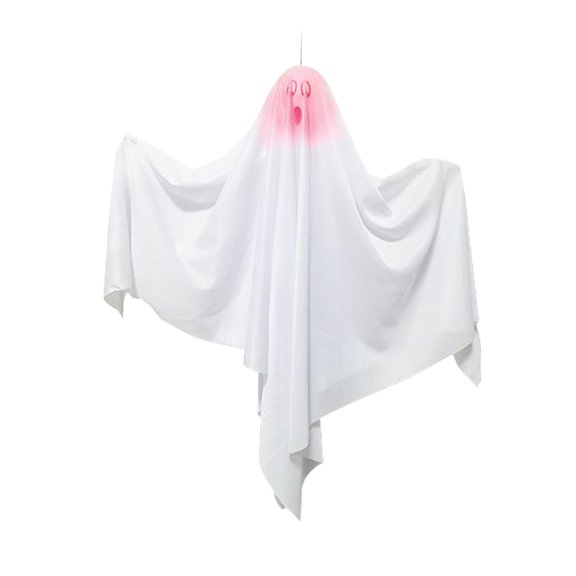 Vikakiooze 2023 Halloween Decorations Halloween Party Glowing White Ghost Hanging Ghost Horror Scene Decoration