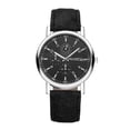 thumbnail image 2 of Reloj de cuarzo para hombre, relojes para hombre, reloj analógico de cuarzo deportivo con correa de cuero a la moda para hombre y mujer, reloj general, 2 of 2