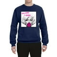 thumbnail image 2 of Marilyn Monroe Being Normal is Boring | Mens Famous People Crewneck Graphic Sweatshirt, Navy, X-Large, 2 of 4