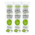 thumbnail image 1 of DELON Rondas de algodón cosmético premium, 100 unidades (paquete de 3), 1 of 5