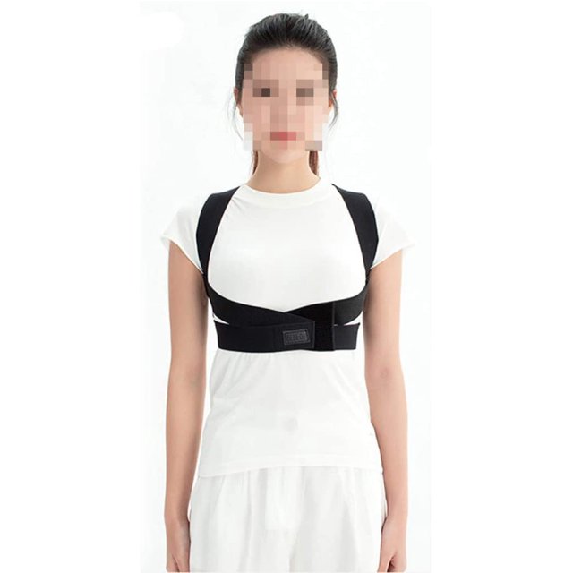 Clavicle Chest Back Support Brace for Improves Posture Adjustable Upper Back Brace Straightener for Man Women