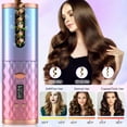 thumbnail image 4 of Automatic Curling Iron,Cordless Hair Curler,Ceramic Rotating Hair Curler Portable Curling Wand, 4 of 6