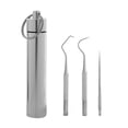 thumbnail image 1 of Ensemble de 3 Cure-Dents Nourriture Propre Résidu en Acier Inoxydable pour Usage Extérieur et Domestique, 1 of 10