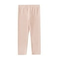 thumbnail image 4 of Splozh Pants for Girls Fashion Cute Girls' Leggings Baby Knitted Solid Color Long Pants Fall Kids Clothing Spring Kids Cotton Pants,Light Pink,9-10 Years, 4 of 4