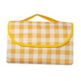 thumbnail image 4 of Esterilla de playa para picnic, impermeable, plegable, moderna, 200 cm x 200 cm, manta de camping para Amarillo, 4 of 8