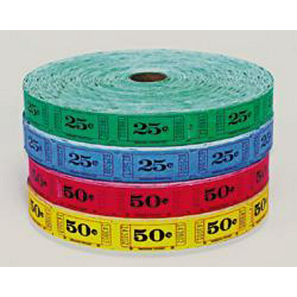 GREEN 50 CENT TICKETS (ROLL)