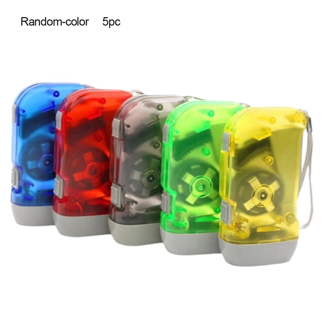 Hand Crank Flashlight Emergency LED No Battery Self Powered Charging