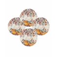 thumbnail image 7 of 15 Inch Round Placemats Set of 4, Orange Blue Fall Non Slip Heat Insulation PP Table Mats, Retro Thanksgiving Pumpkins Botanical Washable Place Mats for Kitchen Dining Party Table Decor, 7 of 7