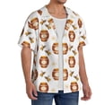 thumbnail image 2 of Sikiie Wooden Barrels With Honey Men's Wrinkle Free Untucked Cuban Shirt Business Casual Button Down Shirts Short Sleeve Shirt3X-Large, 2 of 5