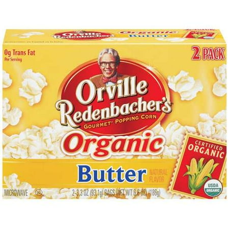 Orville Redenbacher's: Organic Butter 3.3 Oz Microwave Popcorn, 2 pk
