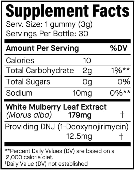 Ananda Wellness GLP-1 Support Gummies, Cherry Flavor, Zero Sugar, Carb & Glucose Metabolism Support, 30 Ct