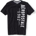 thumbnail image 1 of Aeropostale - Camiseta gráfica para hombre Ath 1987 Dept, color negro, pequeña, 1 of 1