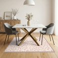 thumbnail image 3 of ODIKA Print Mosaic Wildcat Inset Border Cheetah Pink Spotted Leopard Playful Non-Slip Chair-Friendly for Dining Room, Under Table, Home Office, 3 of 7